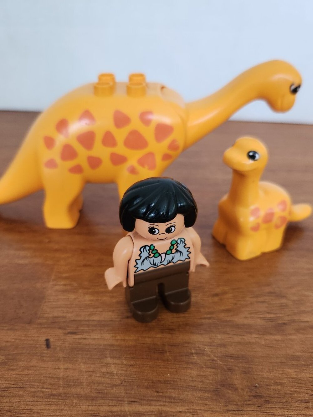 Vintage Lego Duplo Caveman and Dinosaurs from set 2603 minifigures 1997 T7